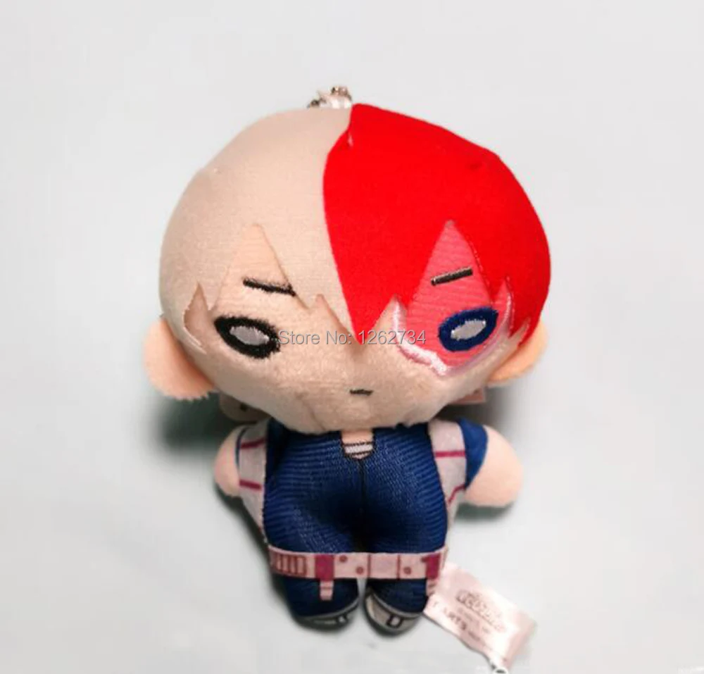 B Todoroki Shoto10cm 4-15 см My Hero Academy Bakugou Katsuki Todoroki Shoto Midoriya Izuku плюшевый брелок брошь значок с мешком фигурка игрушка TYQQ - Цвет: B Todoroki Shoto10cm