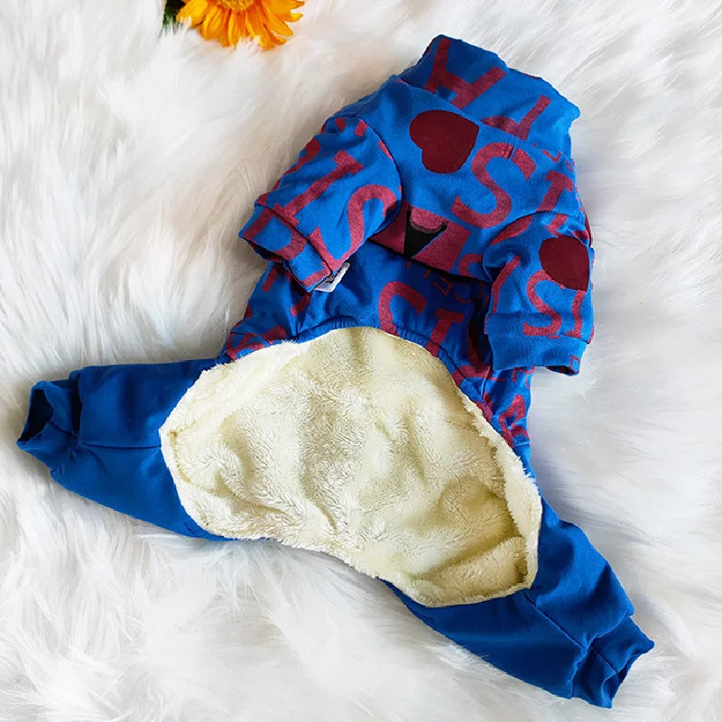 

Dog Pet Clothes Winter Dog Clothing Four Leg Jumpsuit Puppy Yorkshire Pomeranian Poodle Schnauzer Corgi Pet Coat Outfit Garment