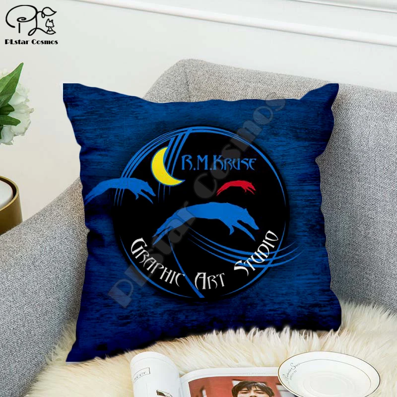 Наволочка для подушки черная индийская череп Лакота хип-хоп полиэстер