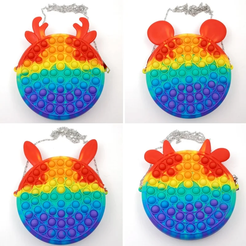 

Unzip New Mini Fingertip Toys Push Bubble Pop Its Pendant New Bag Hot Sale Adult Decompression Toys Children Anti-Stress поп ит