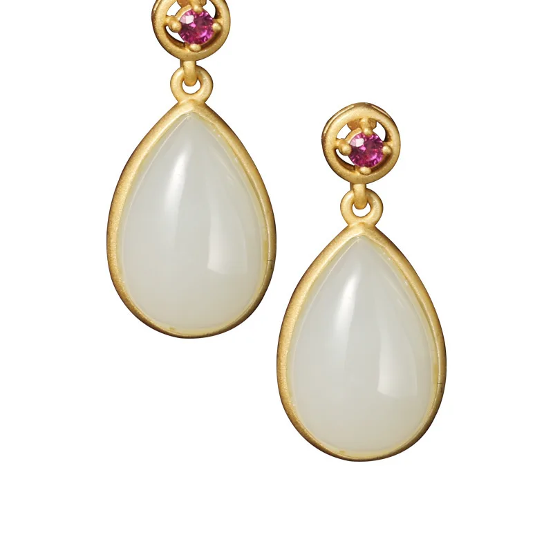 

2020 Limited Asg Choker Necklace With Drop Earrings, 925 Sterling Restoring Ancient Ways Ms Small Eardrop Hanfu Antique Earring