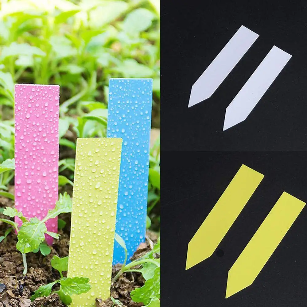 

100PCS Bulk Prices Garden Plant Markers Flower Pots Label Fruit Vegetable Seedling Nursery Tag Planter Waterproof plastic labels
