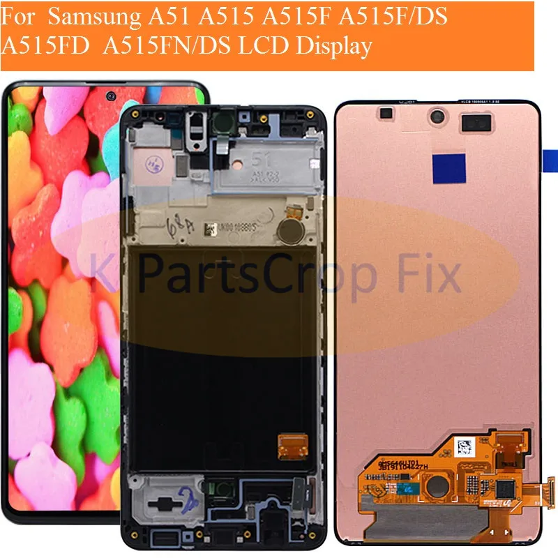 For Samsung Galaxy A51 lcd display with Sensor Assembly Display A515 A515F A515F/DS A515FD A515FN/DS |