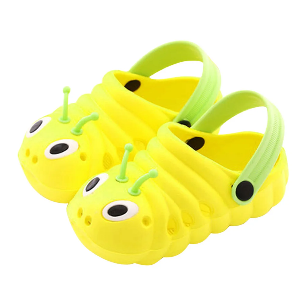 Шлепанцы детские летние с рисунком гусеницы | Мать и ребенок