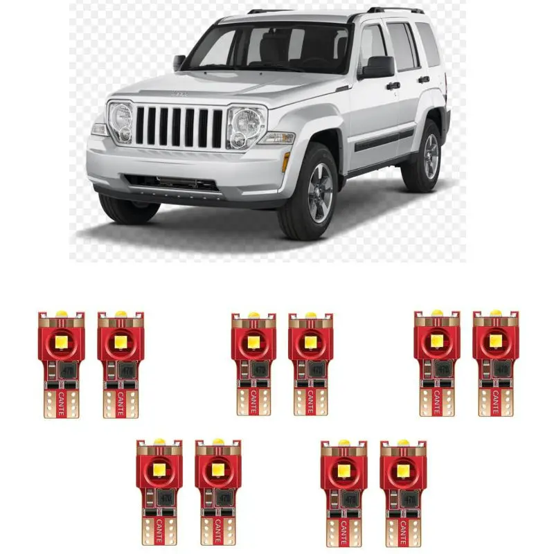 

Автомобильный светодиодный светильник w5w для jeep COMPASS MK49 mp LIBERTY KK PATRIOT gladiator, 10 шт.