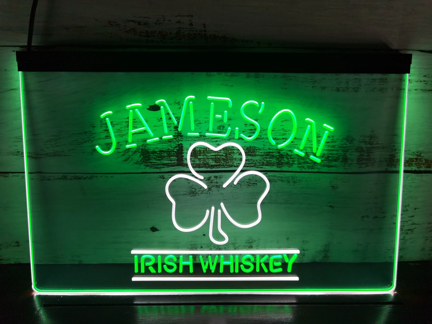 

SS106 Jameson Irish Whiskey Leaf Dual Color LED Neon Sign