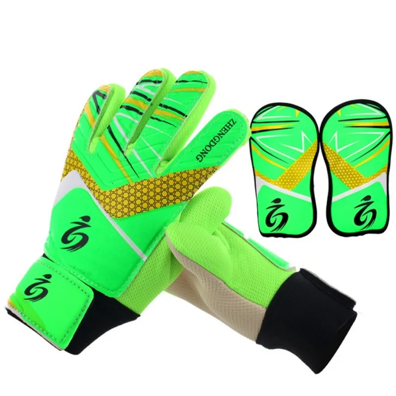 

Breathable Anti-Slip Guard Goalkeeper Training Leg Soccer Gloves Football Sports Team Gloves With Kids Protector Goalkeeper Anti