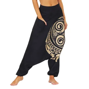 Drop Bottom Elastic Waist Loose Fit Baggy Gypsy Hippie Boho Aladdin Yoga Harem Pants for Women and M in India