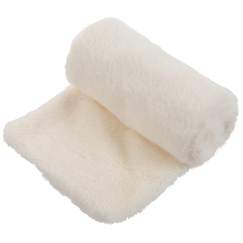 Женский шарф из искусственного кроличьего меха на осень и зиму белые Шарфы |