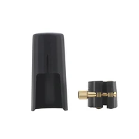 clarinet abs mouthpiece hat cover protection cap with metal buckle leather clamp clip woodwind instrument accessories parts
