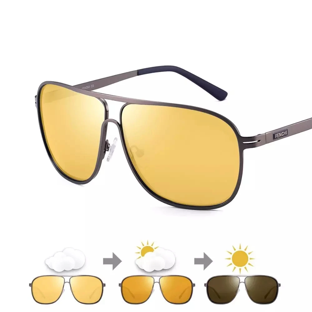 Очки ночного видения для мужчин и женщин поляризационные желтые солнцезащитные