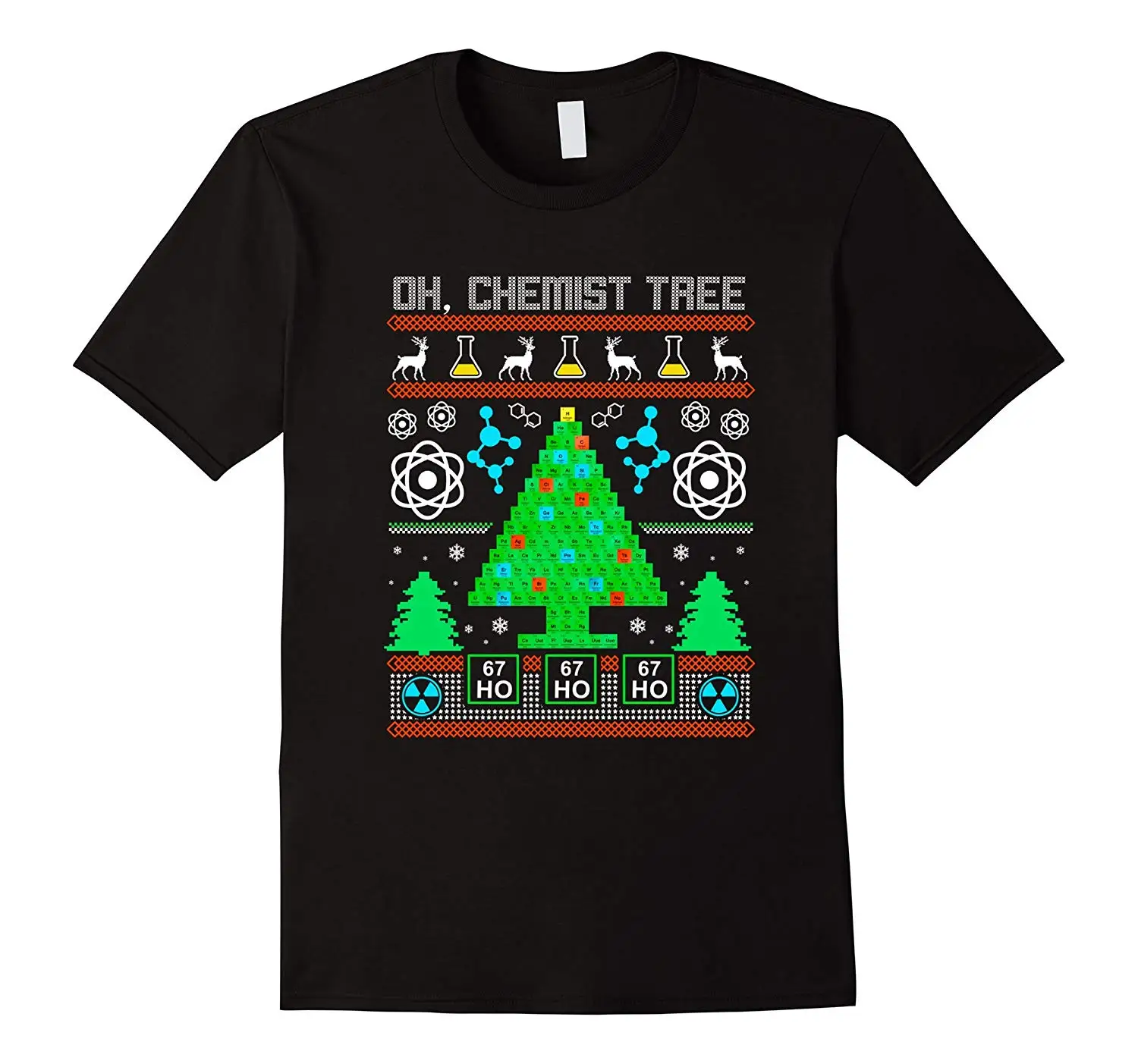 

Chemist Tree Shirt Oh Chemistry Tree Ugly Christmas T-Shirt. Summer Cotton O-Neck Short Sleeve Mens T Shirt New S-3XL