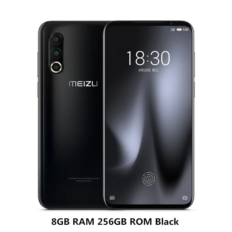 8GB 256GB Black Meizu 16S PRO, 6 ГБ ОЗУ, 128 Гб ПЗУ, смартфон, 6,2 дюймов, Amoled, Snapdragon 855 plus, встроенный экран, отпечаток пальца, NFC, 3600 МП, мАч, мобильный телефон - Цвет: 8GB 256GB Black