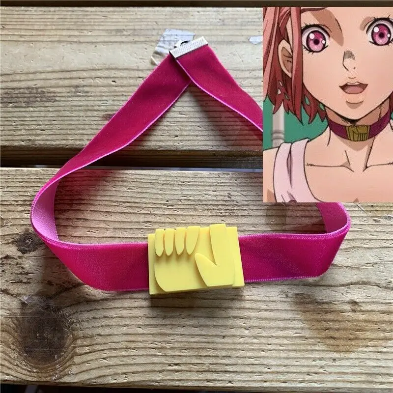 

Anime JoJo's Bizarre Adventure Sugimoto Reimi Necklace Choker Handmade Cosplay