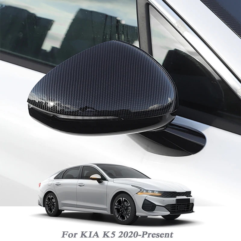 

2шт Автомобильный Стайлинг блесток Чехлы для KIA K5 2020 2021 накладка на зеркало заднего вида автомобиля рамка отделка ABS внешний аксессуар