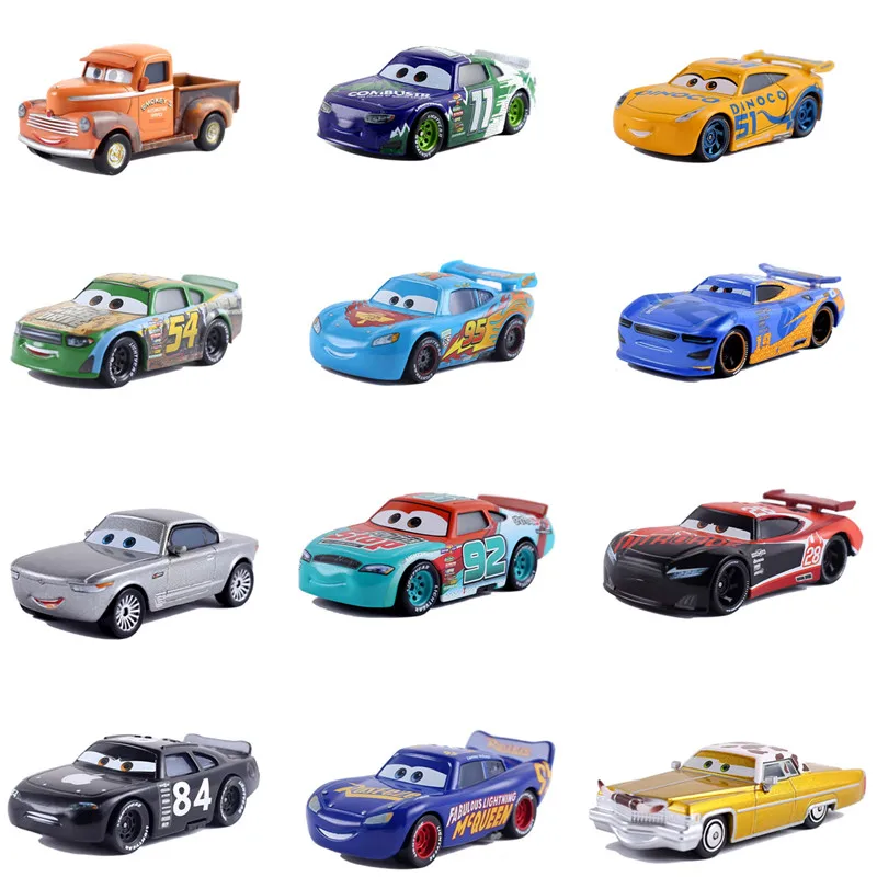 Машинки disney Pixar Cars 3 Lightning McQueen Mater 1:55 литая под давлением металлическая модель из сплава игрушка для детей Рождественский подарок