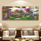 Алмазная 5D Вышивка в виде лесного пейзажа большого размера, алмазная живопись AB, полноразмерная квадратная круглая Алмазная 3D Мозаика сделай сам, украшение для дома
