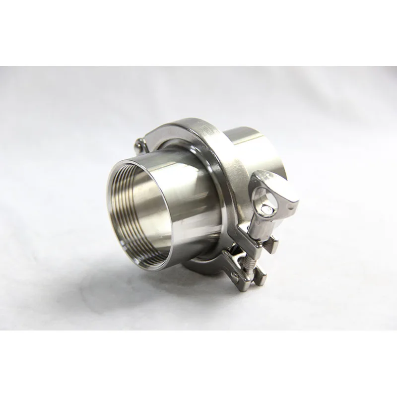 

Sanitary SUS304 Stainless Steel Female Thread Tri Clamp Pipe Ferrule Set DN32/DN40/DN50/DN60 with Gasket