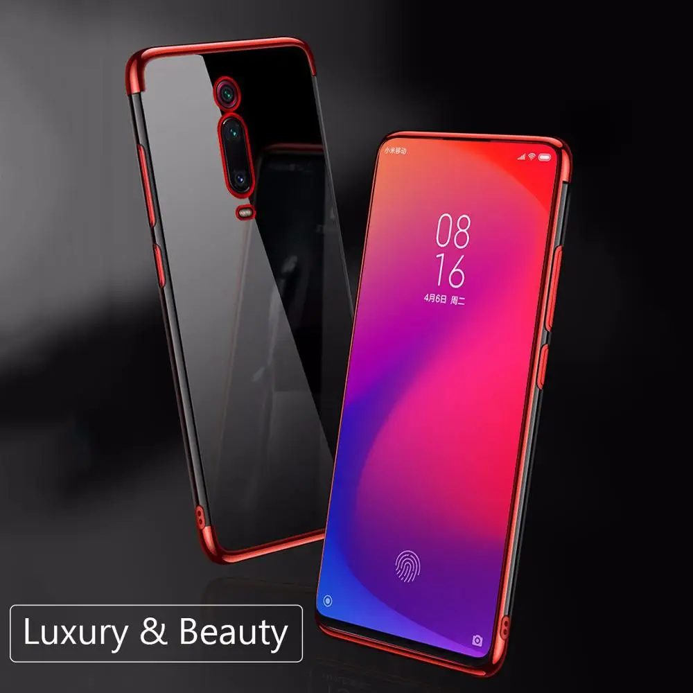 Чехол для Xiaomi Redmi K20 Ультратонкий Прозрачный чехол из ТПУ мягкая прозрачная