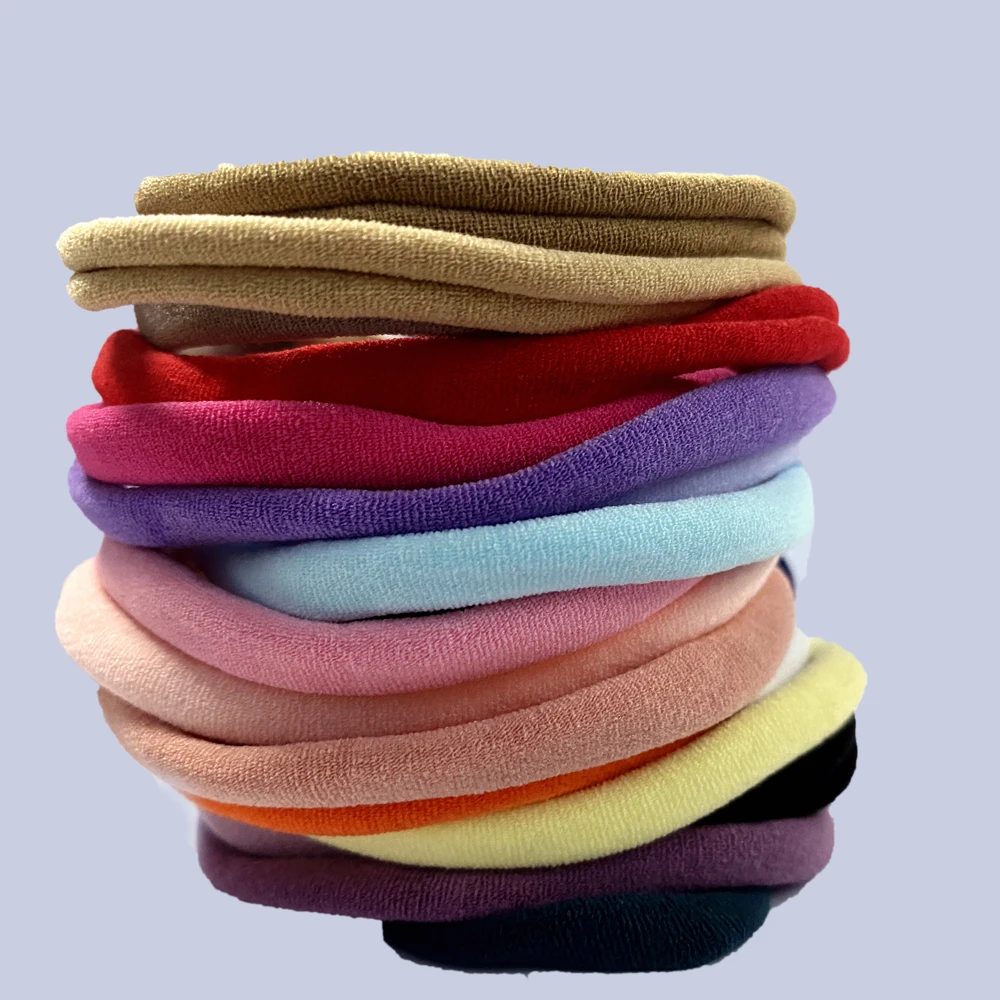 10 шт./лот нейлоновая повязка на голову для маленьких девочек аксессуары волос