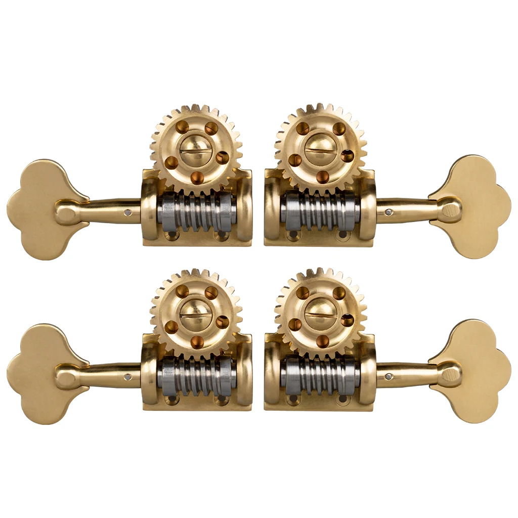 Professional 4PCS/1 Set German Style 3/4 4/4 Double Bass Tuners Metal Brass String Winder Machine Head String Adjuster enlarge