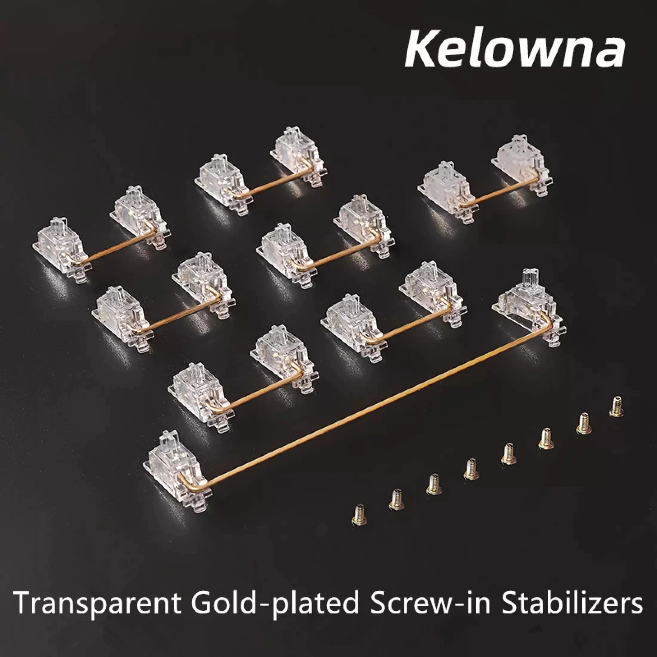 

Стабилизатор печатной платы Kelowna ransродитель позолоченные винтовые стабилизаторы 1x6.25u 7x2u для индивидуальной механической клавиатуры стаби...