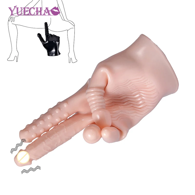 Эротические перчатки YUECHAO для мастурбации секс игрушки пар стимулятор вагины
