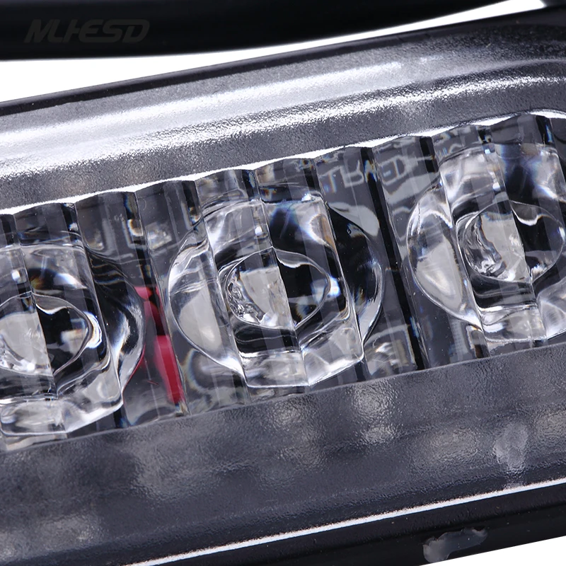 

2pcs Car Truck Amber 4LED Strobe Flash Emergency Light Hazard Strobe Warning Headlights Lamp Waterproof Lamp 12V-24V Universal