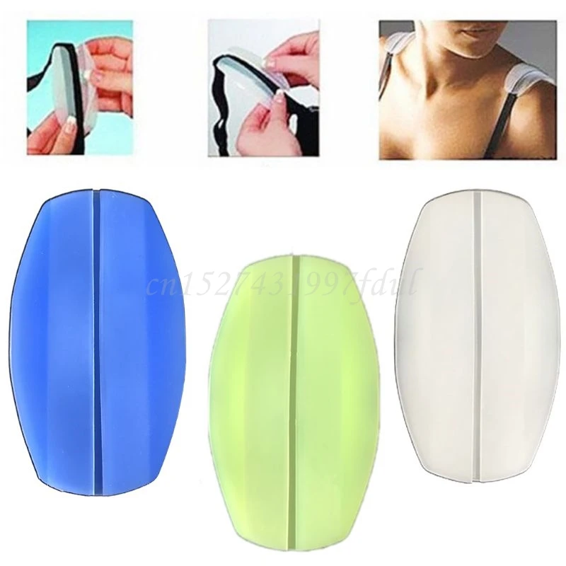 

3 Pairs Decompression Silicone Bra Strap Cushions Holder Neon Multicolored Non-Slip Pliable Shoulder Discomfort Protectors Pads