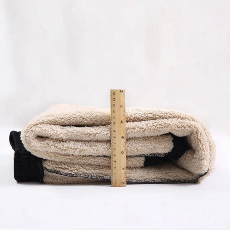 

Women Winter Thick Cashmere Pants Warm Female Casual Sweatpants 2021 High Waist Pants Harlan Loose Trousers Plus Size 2XL 3XL