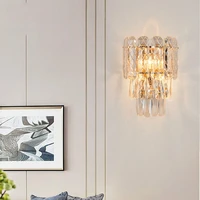 wall lamp bedroom living room bedside lamp wall corridor light luxury led lamp crystal wall lamp simple american