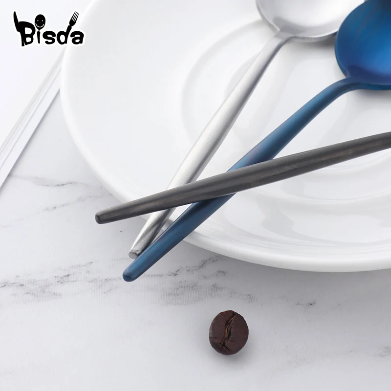 Столовые приборы из нержавеющей стали 8 цветов|Ложки| |