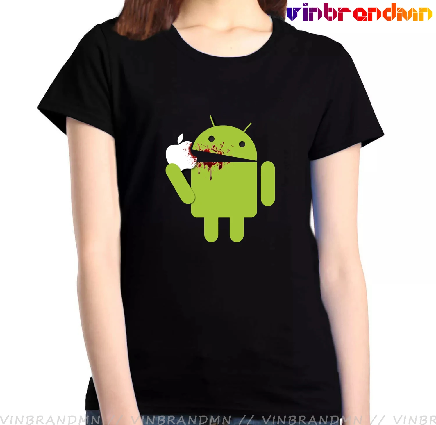 Забавные футболки с графическим принтом Android женские для фанатов телефонов android