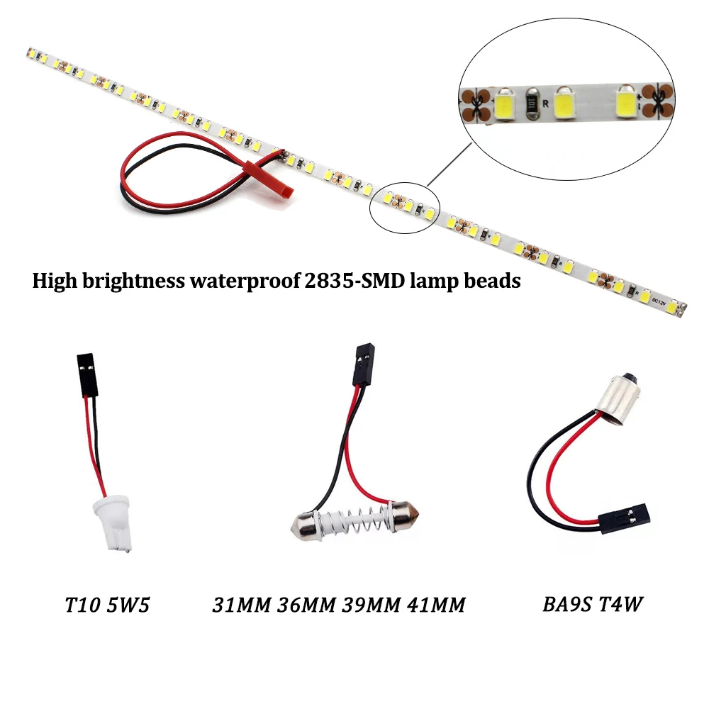 Супер яркий HID Белый T10 светодиодный ленточный светильник W5W LED для грузового