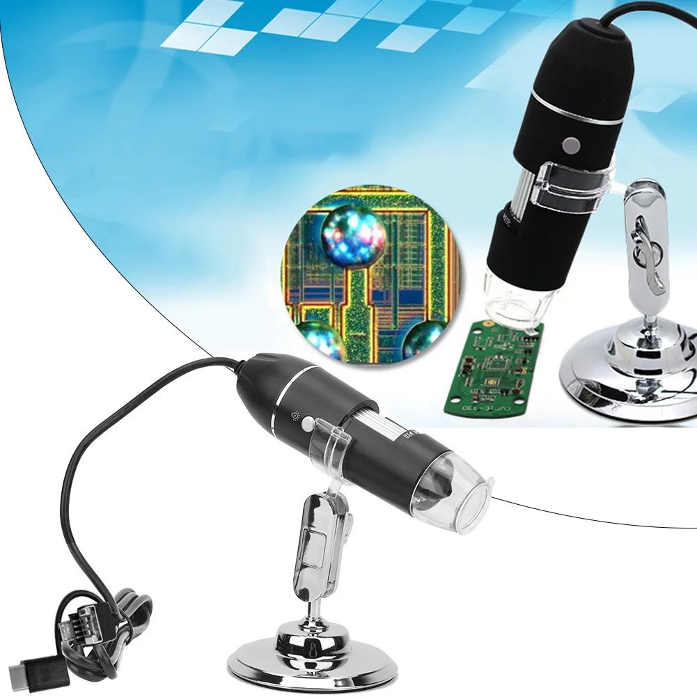 1000X USB микроскоп портативный цифровой интерфейс Электронные Микроскопы с 8