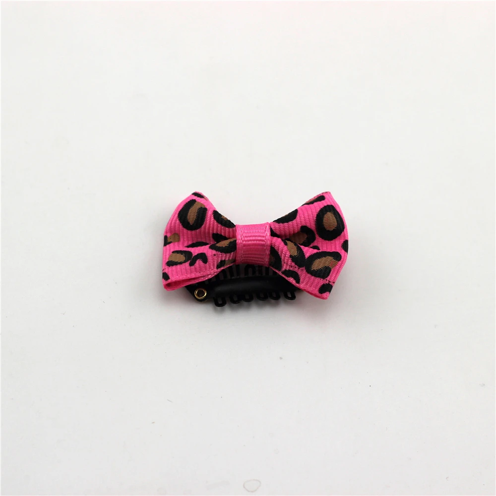 

10pcs/lot Baby Mini Small Bow Hair Clips Solid Dot Bow Hairpin children Boutique Barrettes For baby Girls Hair Accessories