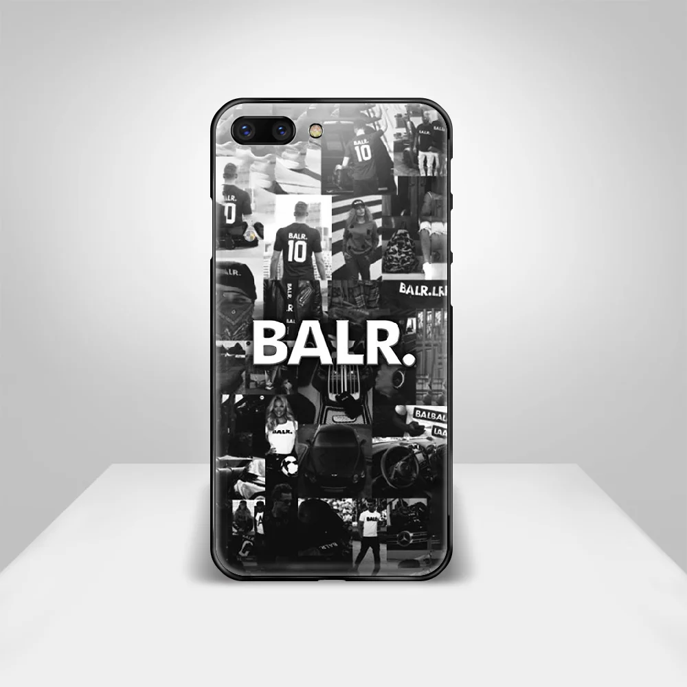 

luxury brand BALR Phone Case Cover Hull For iphone 5 5s se 2 6 6s 7 8 plus X XS XR 11 PRO MAX black cell cover soft funda trend