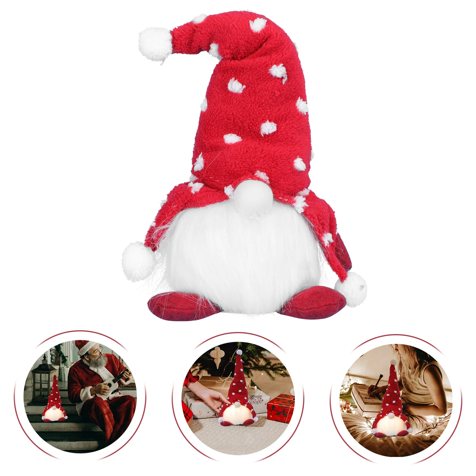 

1 шт., декоративные светящиеся куклы-Гном