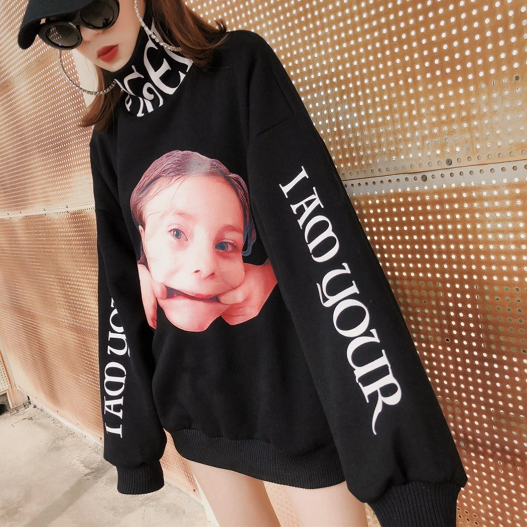 Забавный Детский свитшот с надписью в стиле хип-хоп унисекс толстовки 2019 модные