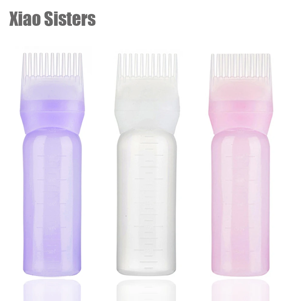 

1PC 120ML Hair Dye Applicator Brush Bottles Dyeing Shampoo Bottle Oil Comb Hair Dye Bottle Hair Coloring Styling Tool