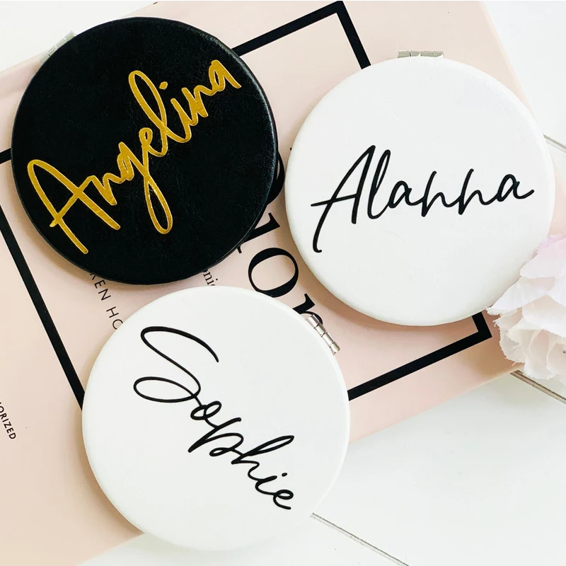 Индивидуальное компактное зеркало для макияжа индивидуальное маленькое