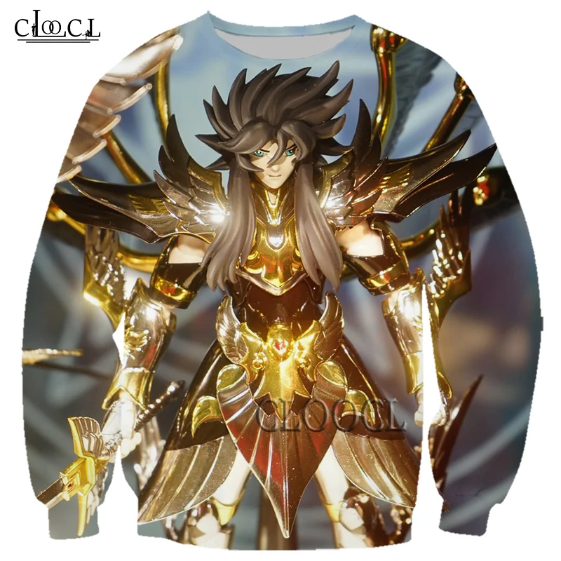 

HX Fashion Anime The Knights of the Zodiac 3D Print Men Women Harajuku Sweatshirt Sportswear Unisex Autumn Tops0001