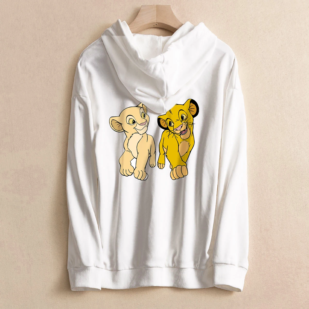 YOUQIJIA 2019 толстовка с капюшоном принтом Король Лев женская уличная пуловер из