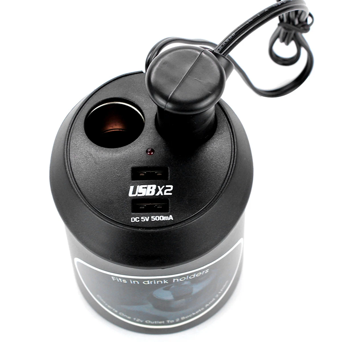 DC 12 V/24 V Dual USB Автомобильное зарядное устройство Зарядное устройство 2-полосная розетка для автомобильного прикуривателя Разветвитель Мощность адаптер для большинства мобильных телефонов, DVD, VCD, MP3 MP4