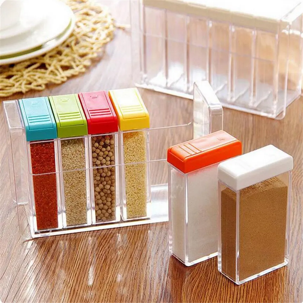 6 шт./компл. шейкер для специй бутылка приправы банка контейнер хранения приправ с