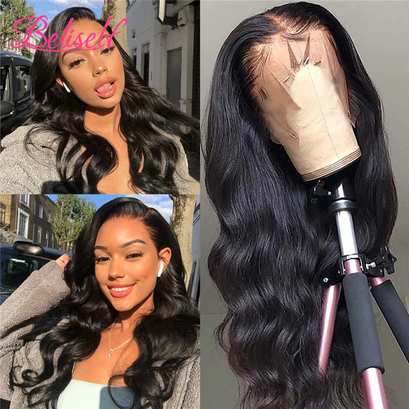 

13X4/13X6 Body Wave Lace Front Wig 30 Inch Human Hair Wigs With Baby Hair For Women 150 Density Natural Hair Wigs Beliself