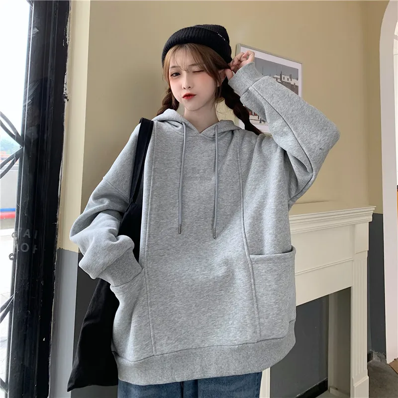 

Chic Sweater for Women 2021 Loose Korean Trendy Ins Idle BF Thin Oversize Hong Kong Style Top