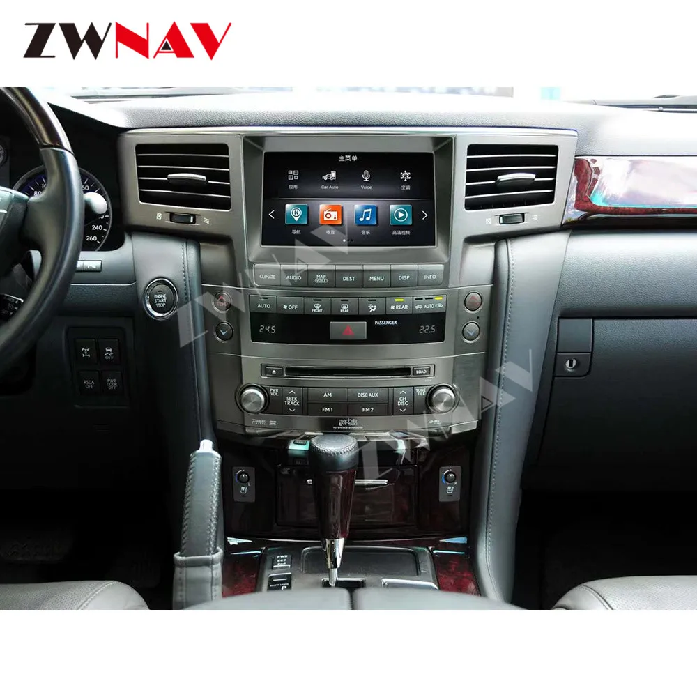 

4+128G ZWNAV Android 9 px6 Tesla Screen Carplay For 2007-2015 Lexus LX570 Player GPS Unit Auto Audio Stereo Radio Recorder