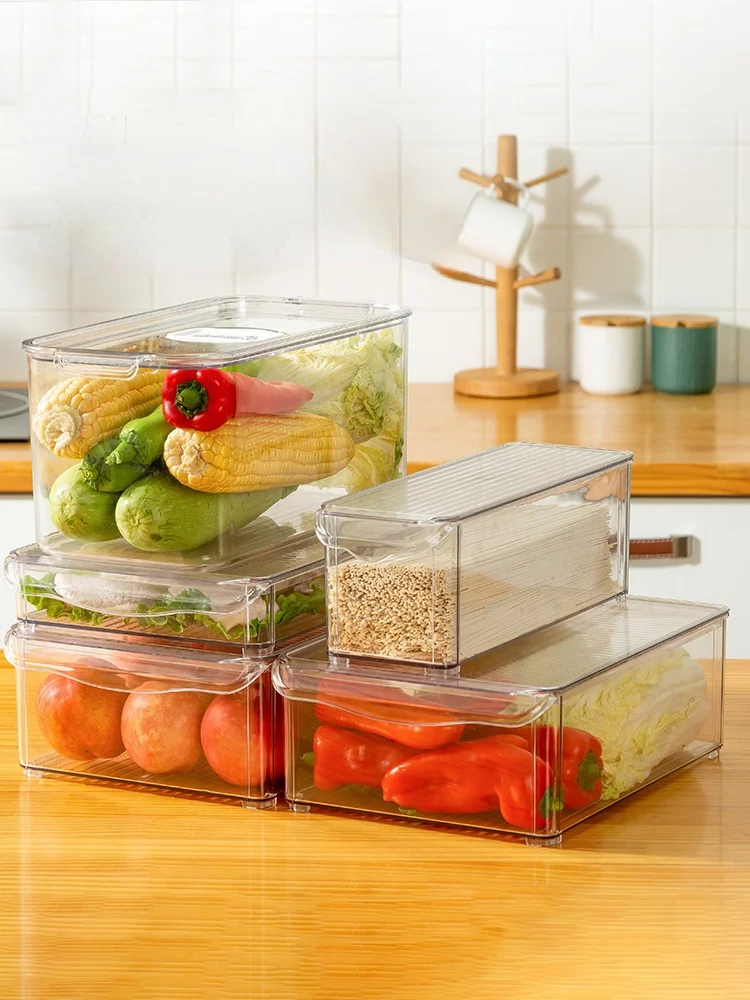 Egg Transparent Storage Box Plastic Kitchen Small	 Containers Snack Storage Box Craft Candy Rangement Frigo Organizer Box BF50SB