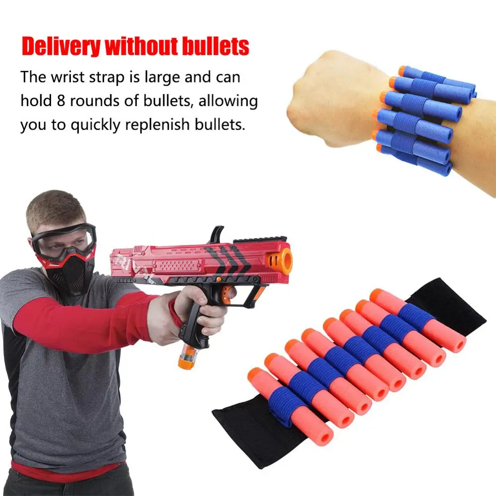 Эластичный ремешок на запястье Безопасный EVA Пули браслет зажим мягкие дротики